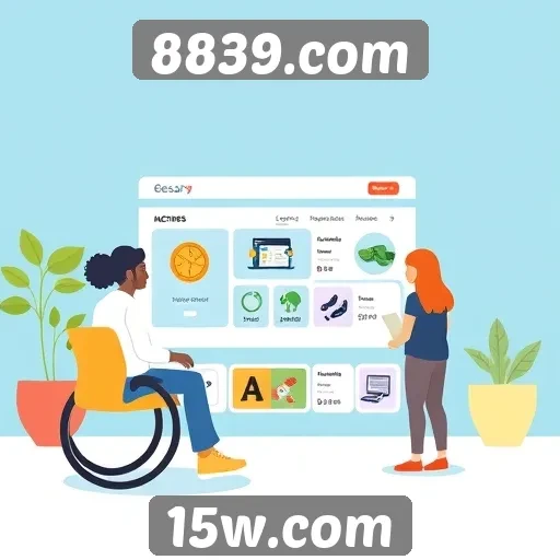 Acessibilidade e navegação em 8839.com para novos usuários